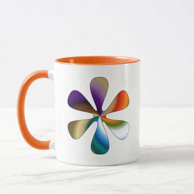 Farbverlauf Blume Tasse (Links)