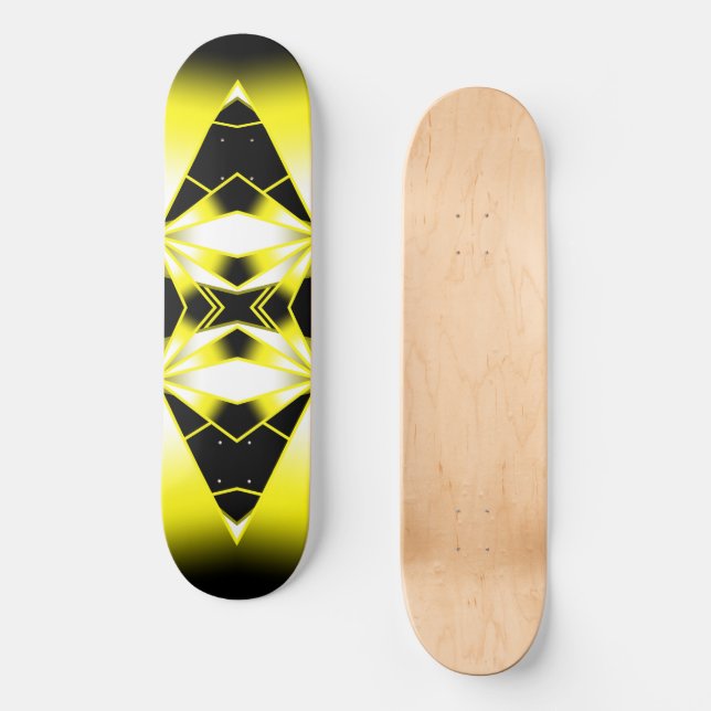 Farbverlauf der Hummel Zeichnend Perspektive Skateboard (Vorderseite)