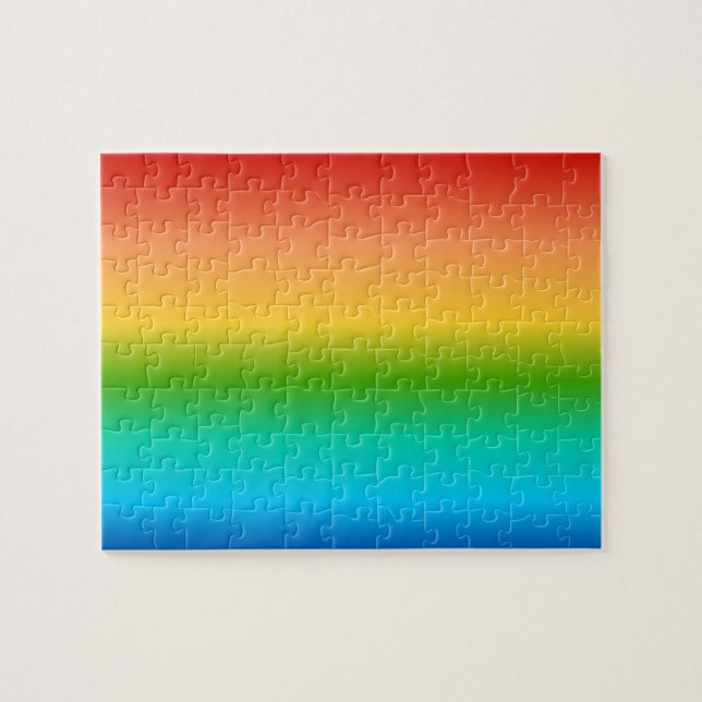 Farbverlauf des Regenbogens Puzzle (Horizontal)