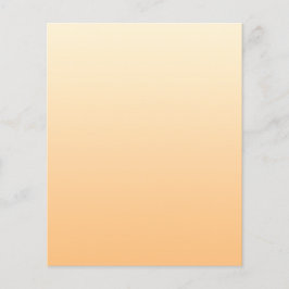 Farbverlauf Gelb und Pfirsichfarben Flyer