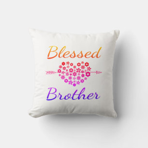 Farbverlauf Gesegnetes Brother Throw Kissen