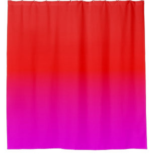 Farbverlauf Ober rosa , Scharbe , rot , rosa Duschvorhang