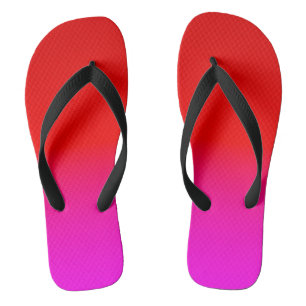 Farbverlauf Ober rosa , Scharbe , rot , rosa Flip Flops