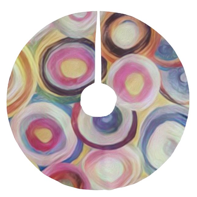 Farbverlauf, rauer Texturhintergrund Polyester Weihnachtsbaumdecke (Vorderseite)