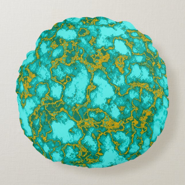 Farbverlauf,Streifen+Streifen+Streifen+gestreift,g Rundes Kissen (Vorderseite)