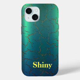 Farbverlauf von grün bis blau Monogramm Case-Mate  iPhone Hülle