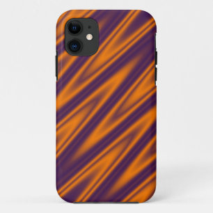 Farbverläufe ZigZag Streifen - orange violett Case-Mate iPhone Hülle