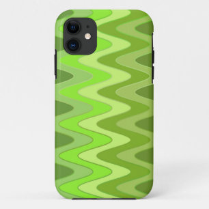 Farbverläufe ZigZag Waves - grün iPhone 11 Hülle