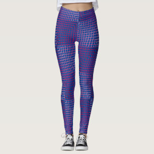 Farbverlaufslinien Muster 02 Pink Blue BG Leggings