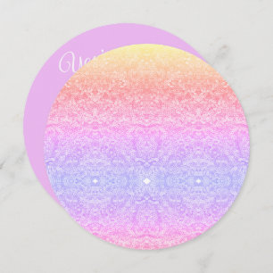 Farbverlaufsmuster rosa Gold lila Einladung