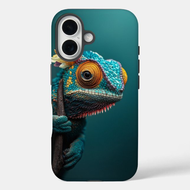 Farbverschiebung Chameleon - Reptile Skin Phone Ca Case-Mate iPhone Hülle (Rückseite)
