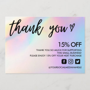 Farbverschiebung Vielen Dank Einladung