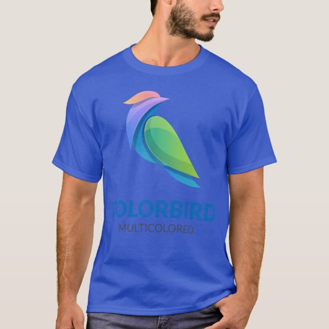 Farbvogelgeschenk T-Shirt (Vorderseite)