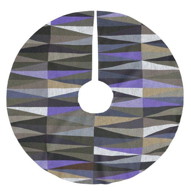 Farbvolle Diamantböden, hochauflösend. Polyester Weihnachtsbaumdecke (Vorderseite)
