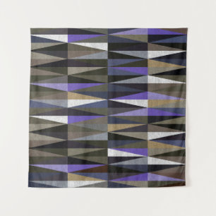 Farbvolle Diamantböden, hochauflösend. Wandteppich