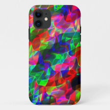 Farbvolle gekrümmte Dreiecke oder farbige Wellen.