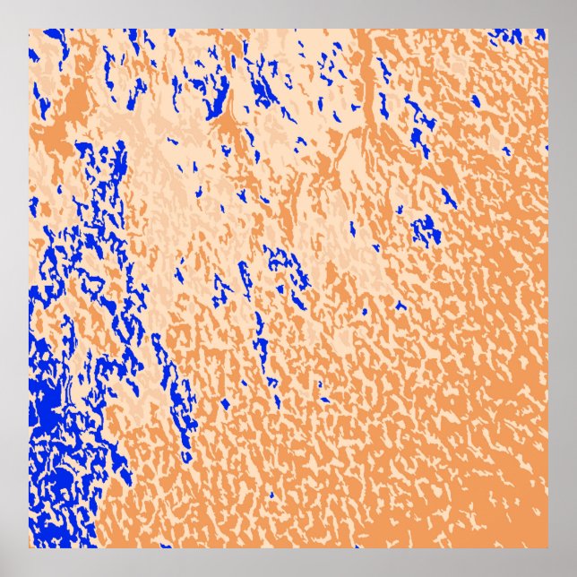 Farbvoller Grunge Hintergrund. Abstrakt Multicolor Poster (Vorne)