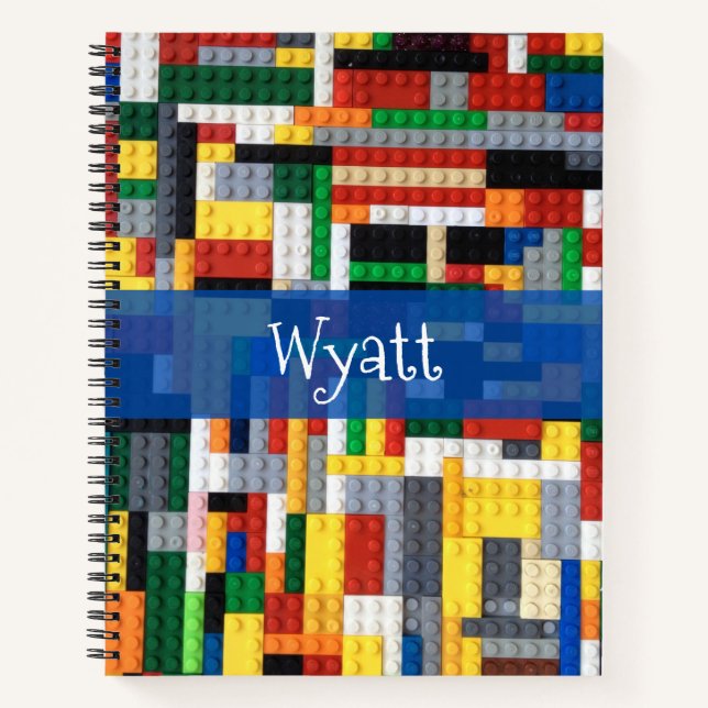 Farbvolles Gebäude blockiert die Schulzeit Notizbuch (Vorderseite)