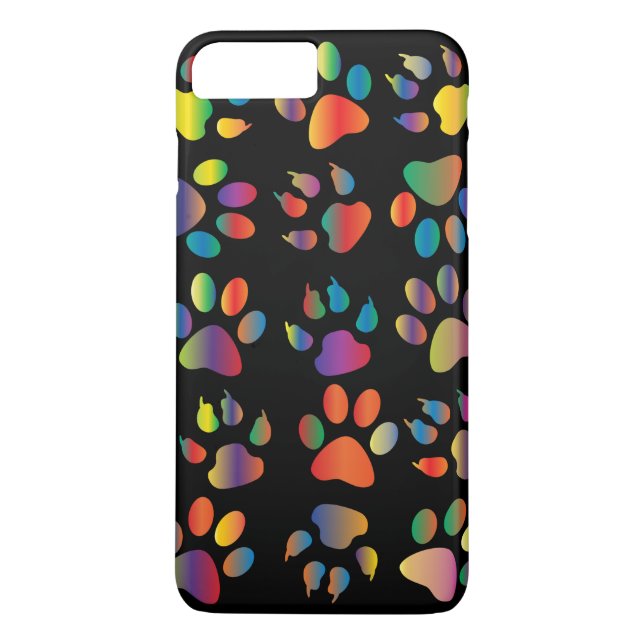 Farbvolles Muster für Druckfarben (schwarz) Case-Mate iPhone Hülle (Rückseite)