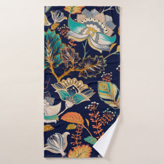 Farbvolles nahtloses Muster. Blumenhintergrund. Fl Badehandtuch