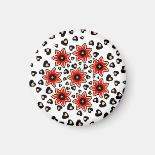 FARBVOLLSTÄNDIGE LIEBE HÖRT VALENTINE , GEBURTSTAG MAGNET