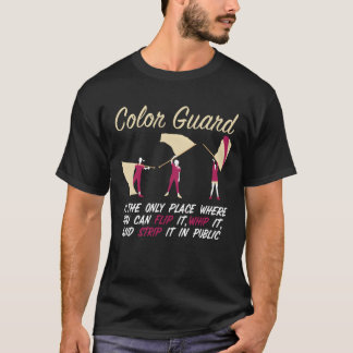 Farbwache-Geschenk Lustige Marschkapelle Flaggen F T-Shirt