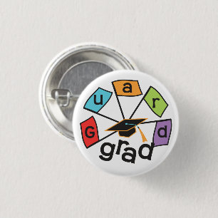 Farbwächter - Abschluss - farbenfrohe Flaggen Button