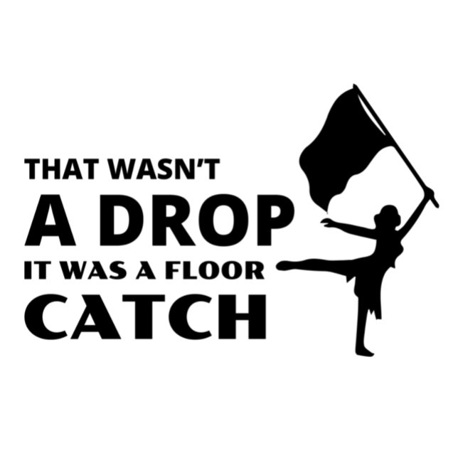 Farbwächter Flag Corps Dance Marching Band Student Quadratischer Aufkleber (Von Creator hochgeladen)