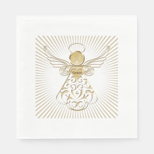 Farbwahl: Der Engel der Grace Sunams Serviette (Vorderseite)