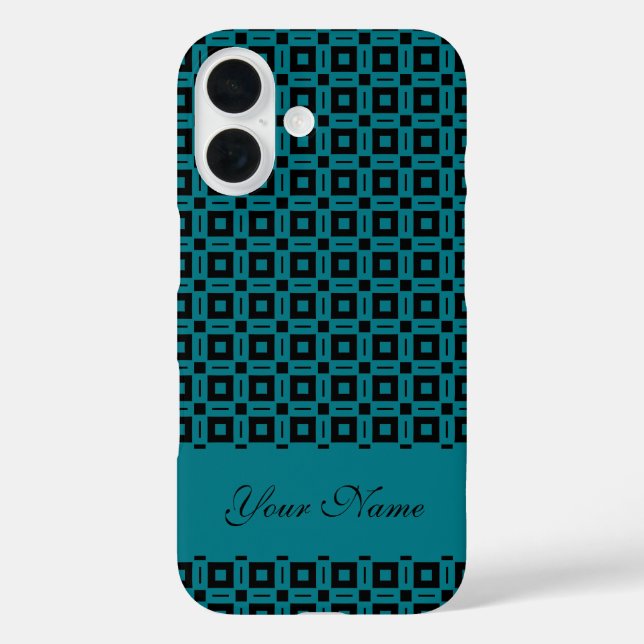 Farbwechsel! Muster für Funky Retro-Quadrate Case-Mate iPhone Hülle (Rückseite)