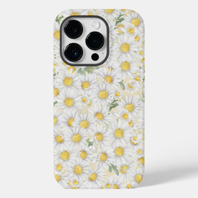 Farbweiße Blume Case-Mate iPhone Hülle (Rückseite)