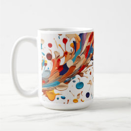 Farbwellen Kaffeetasse