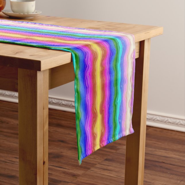 Farbwellen Kurzer Tischläufer (Beispiel)
