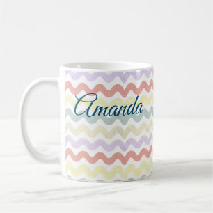 Farbwellen (Pastelle) Kaffeetasse
