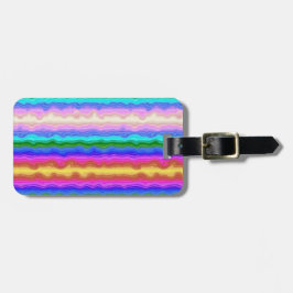 Farbwellen Personalisiert Gepäckanhänger