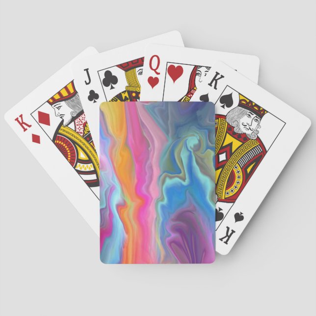 Farbwellen Spielkarten (Rückseite)