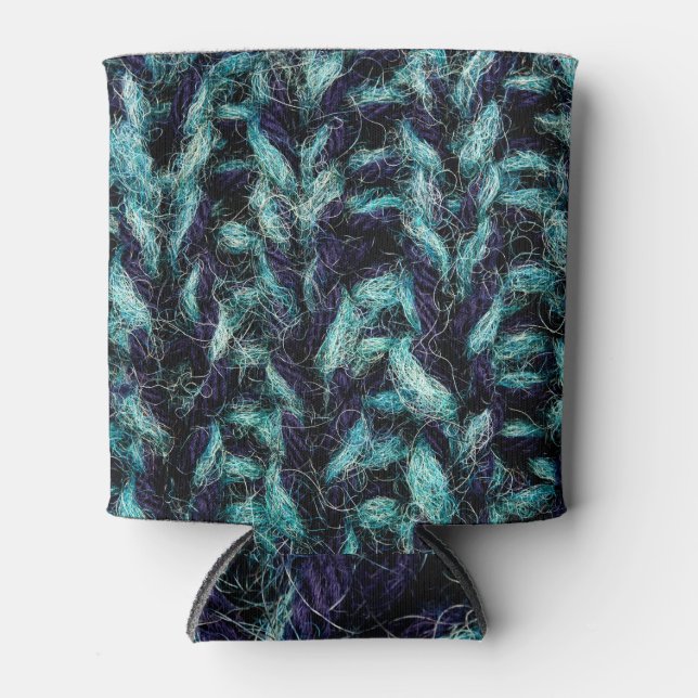 Farbwolle Dosenkühler (Vorderseite)