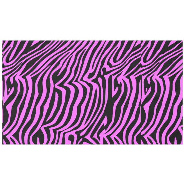 Farbzebramuster aus rosa Neonfarben Tischdecke (Vorderseite (Horizontal))