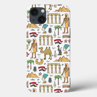 Farbzeichen des ägyptischen Musters Case-Mate iPhone Hülle