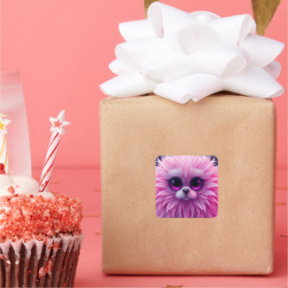 Farbzeichen Quadratischer Aufkleber