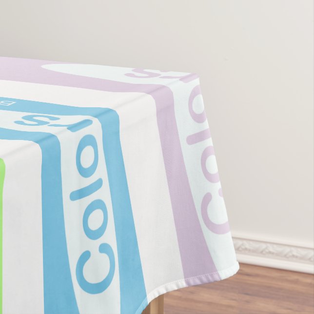 Farbzeit! Tischdecke (Beispiel)