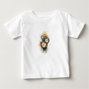 Farbzeituhren-Hemd Baby T-shirt