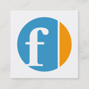 Farbzerstampfungskreise Quadratische Visitenkarte