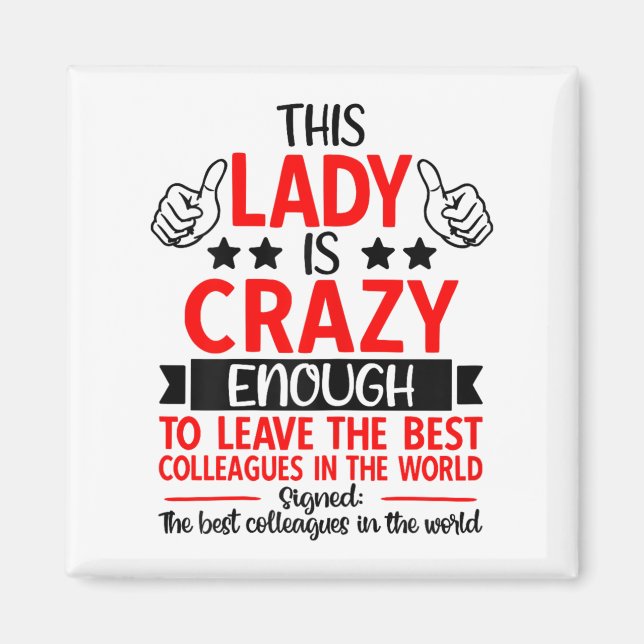 Farewell Coworker Leaving Job, Coworker Going Away Magnet (Vorne)