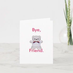 Farewell Freund Card Karte