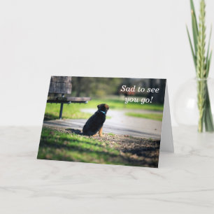 Farewell German Shepherd card Karte