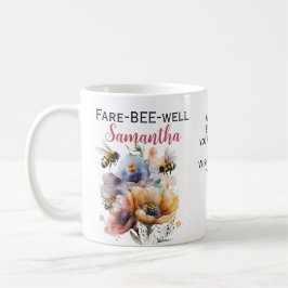 Farewell Goodbye Verlassend Blumenbiene Kaffeetasse