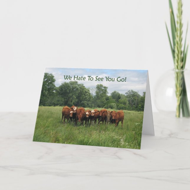 Farewell Group Card Karte (Vorderseite)