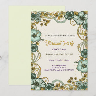 Farewell Invitation Template Einladung
