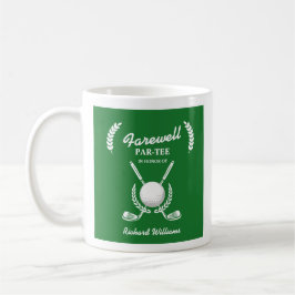 Farewell Retirement Golf Clubs Wreath Themed Party Kaffeetasse